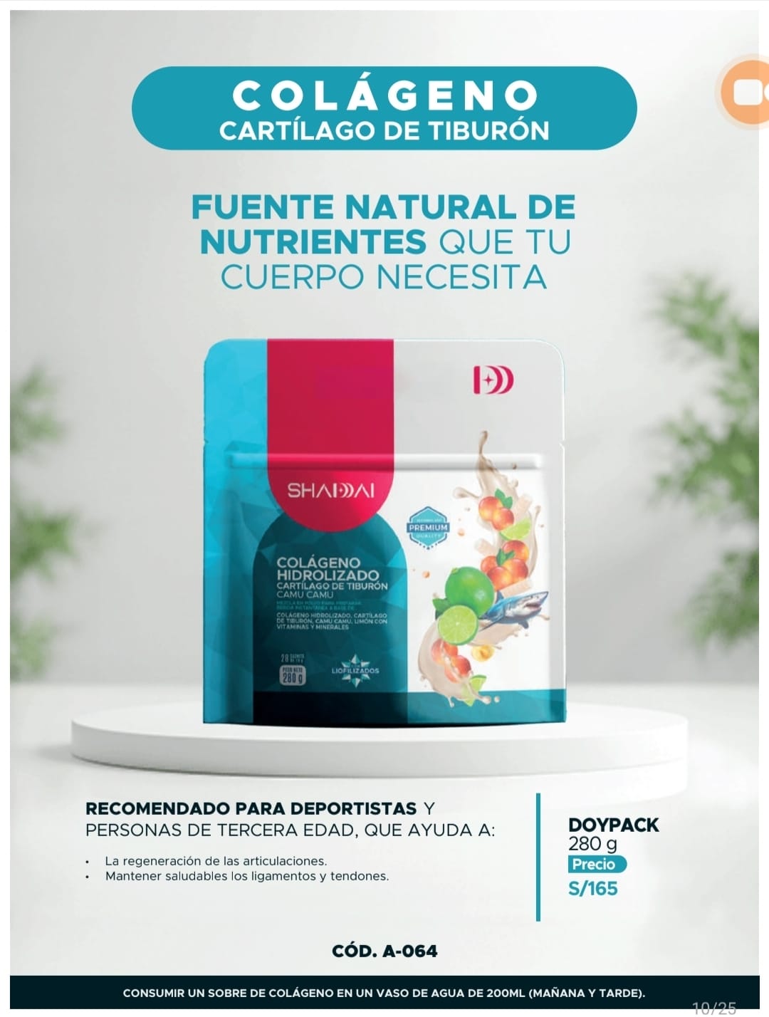 Shaddai colágeno con cartílago de tiburón